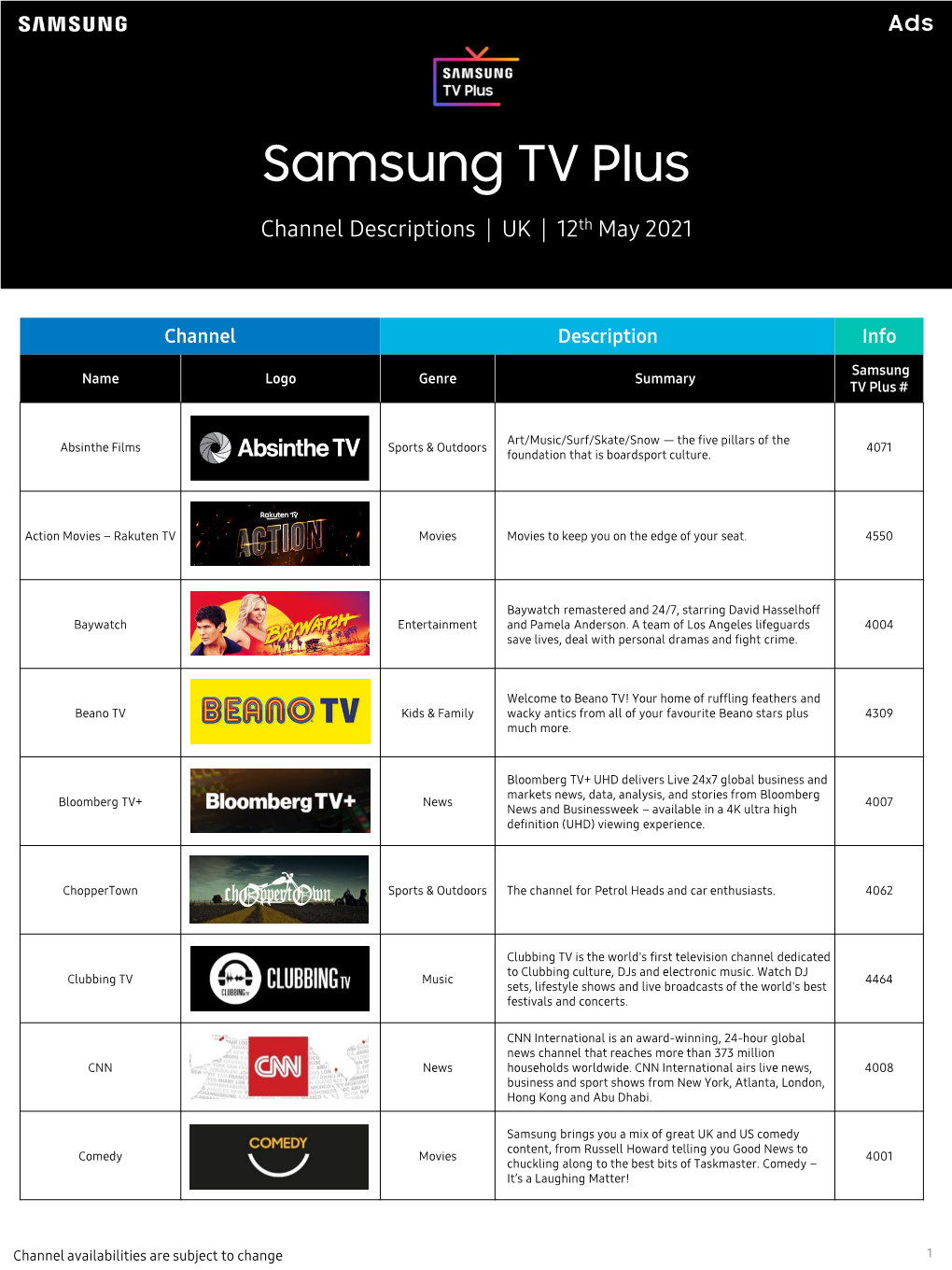 Samsung TV Plus