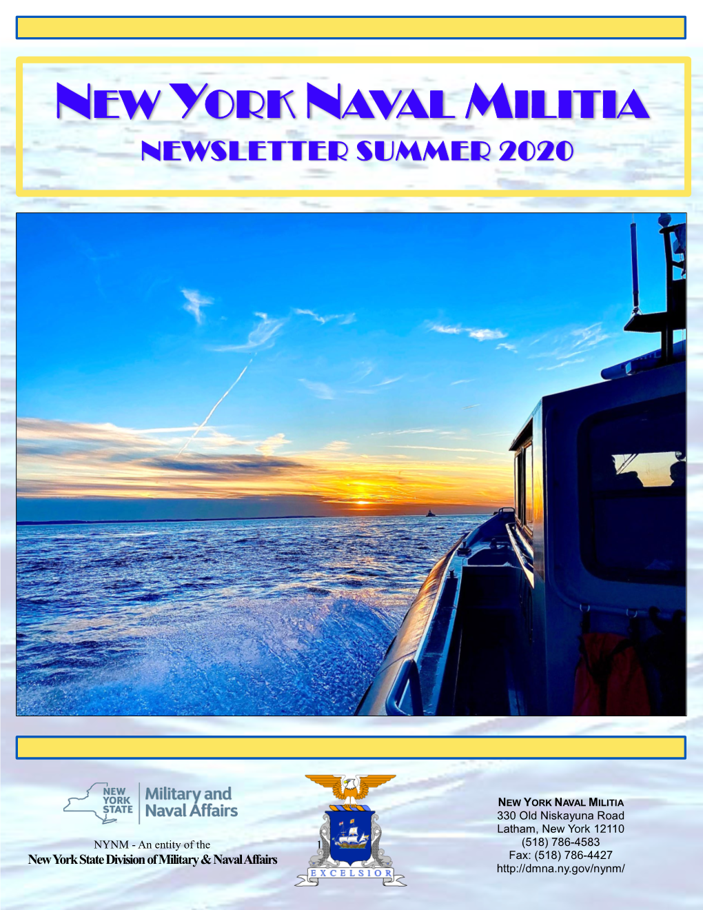 New York Naval Militia Newsletter Summer 2020