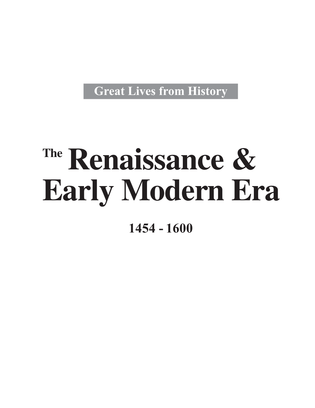 Atahualpa the Renaissance & Early Modern Era