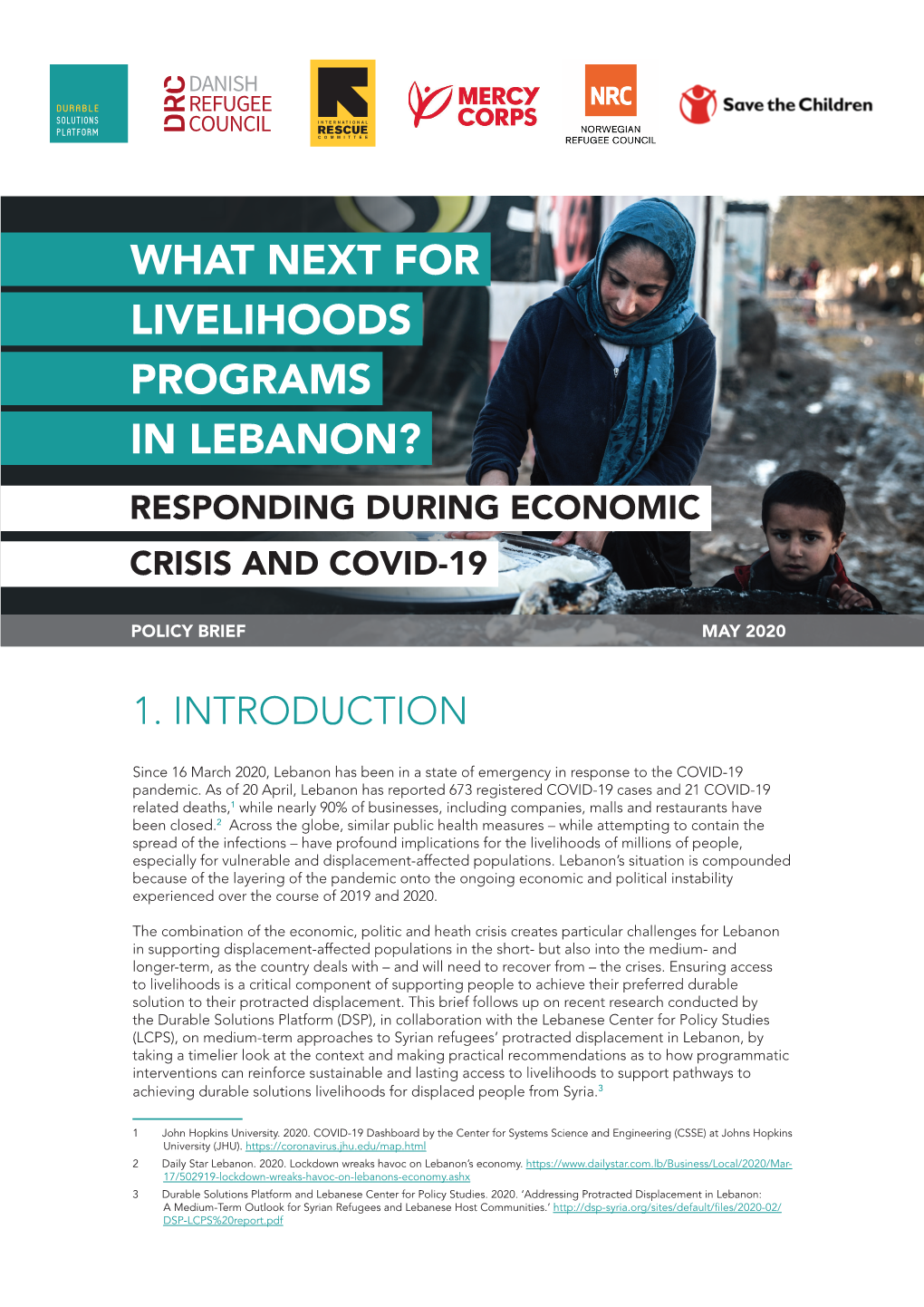 What Next for Livelihoods Programs in Lebanon? Responding During Economic Crisis and Covid-19