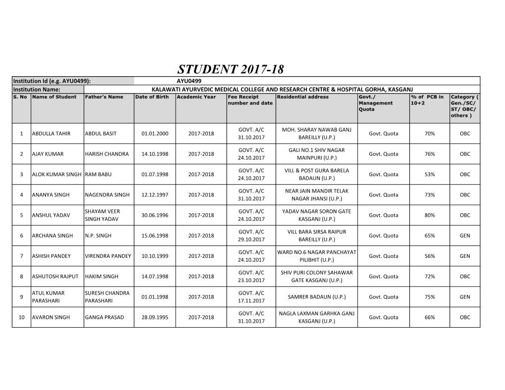 STUDENT LIST.Xlsx