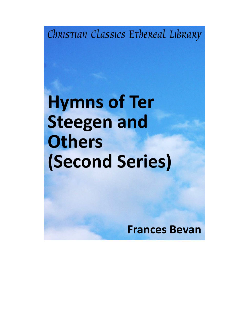Hymns of Ter Steegen and Others (Second Series)