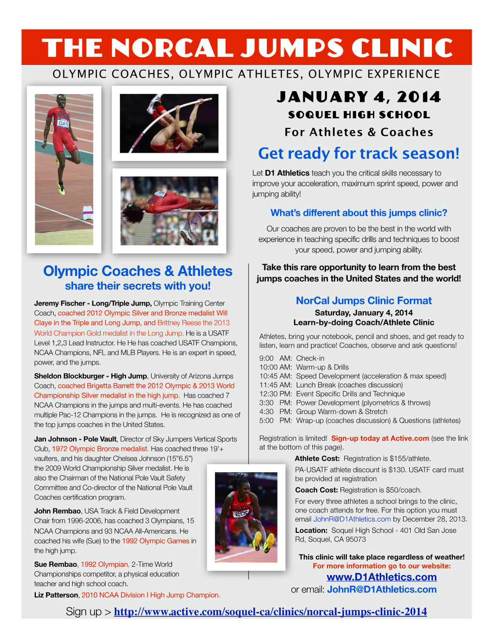 D1 Athletics Jumps Clinic 2014 USATF Update 11.28.13