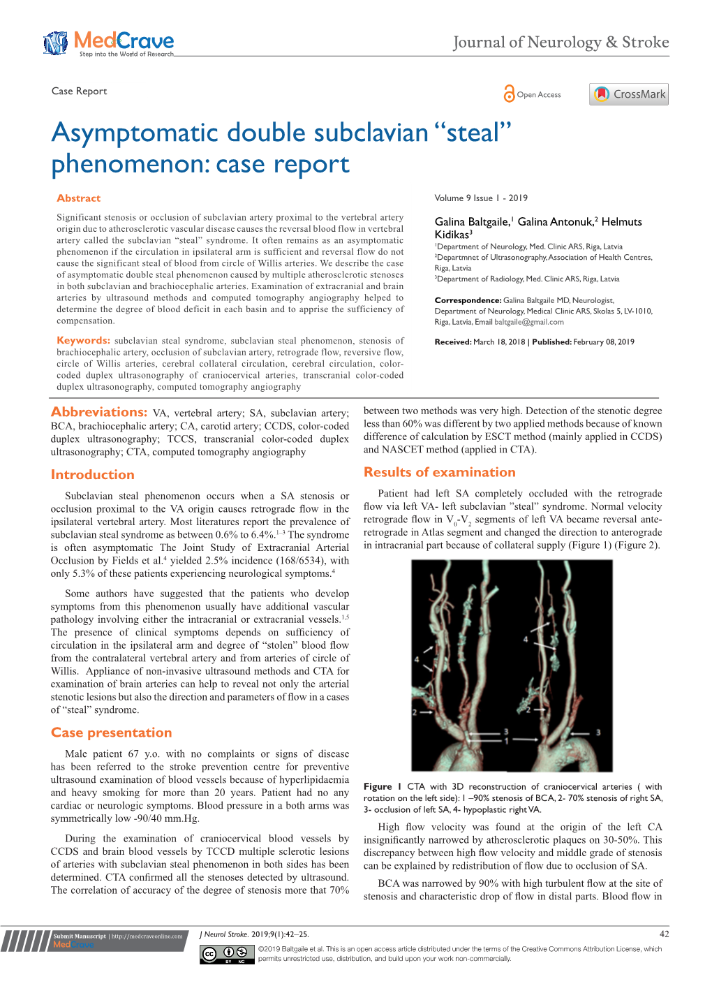 Asymptomatic Double Subclavian “Steal” Phenomenon: Case Report