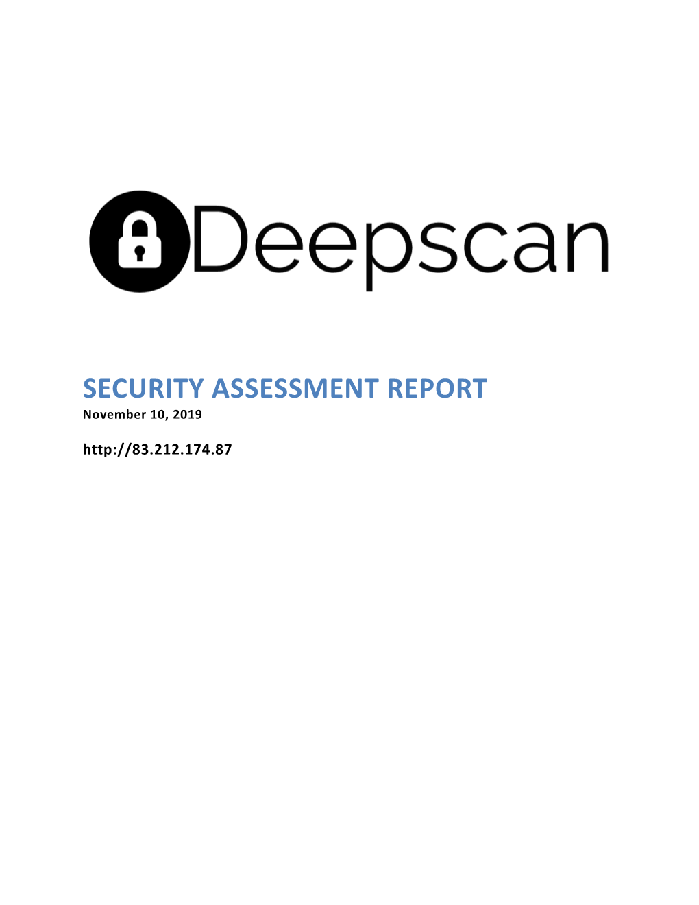 Security Assessment Report