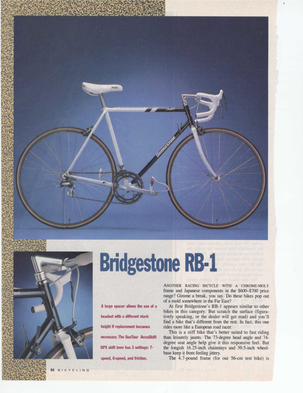 1989 Bridgestone RB1 Review