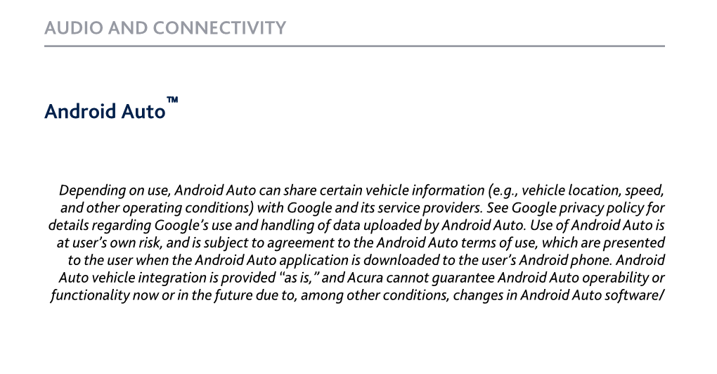 Audio and Connectivity