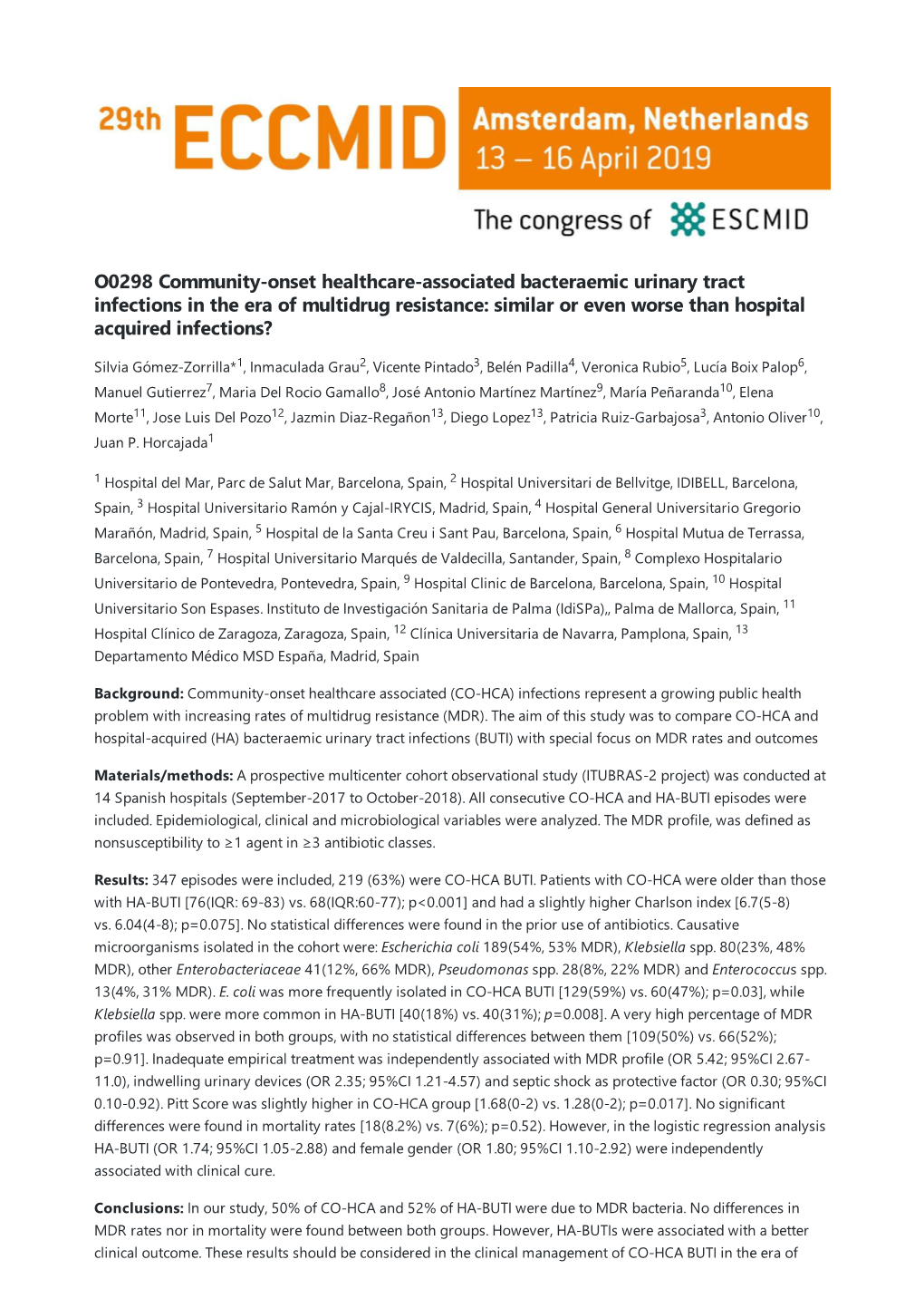 O0298 Community-Onset Healthcare-Associated Bacteraemic