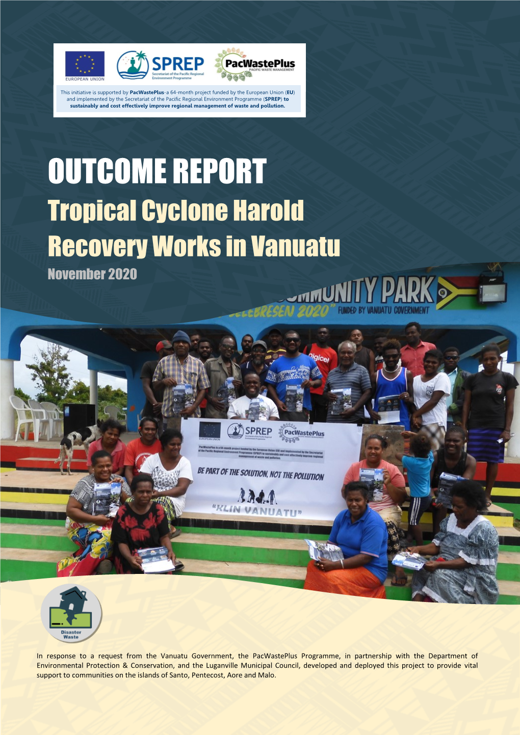 Download Tropical Cyclone Harold Recovery Works Outcome Report