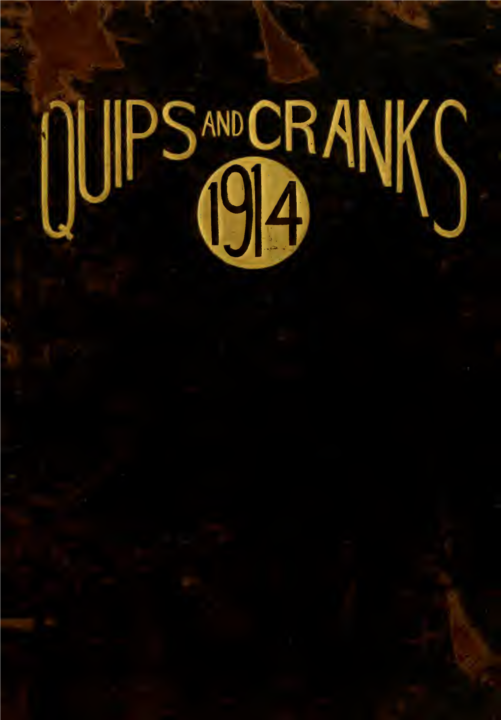 Davidson College Yearbook, Quips and Cranks, 1914