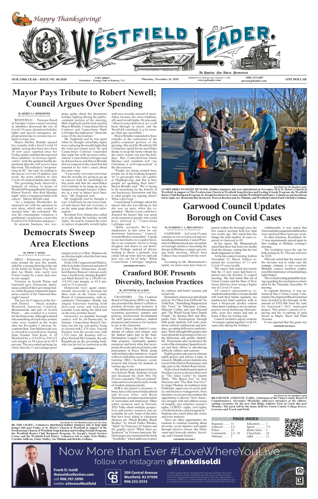 Democrats Sweep Area Elections Garwood Council Updates Borough on Covid Cases