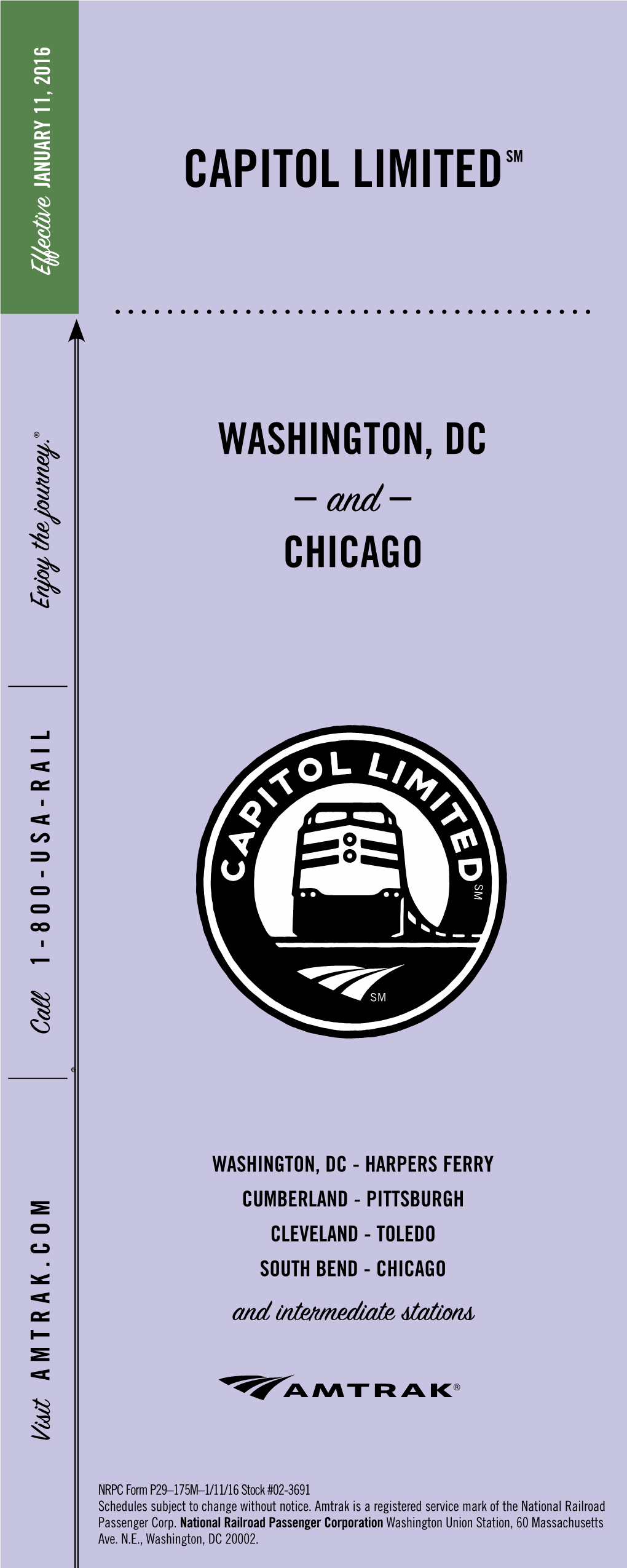 Capitol Limited-Washington DC-Chicago-January112016