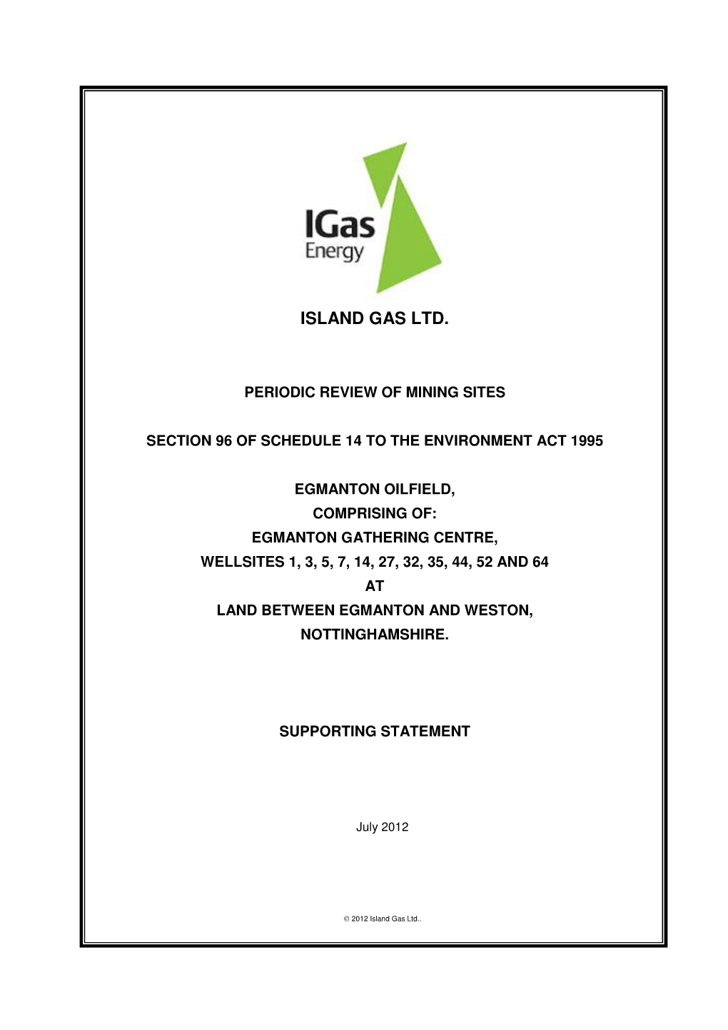 Island Gas Ltd