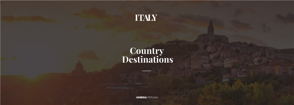 Country Destinations ITALY