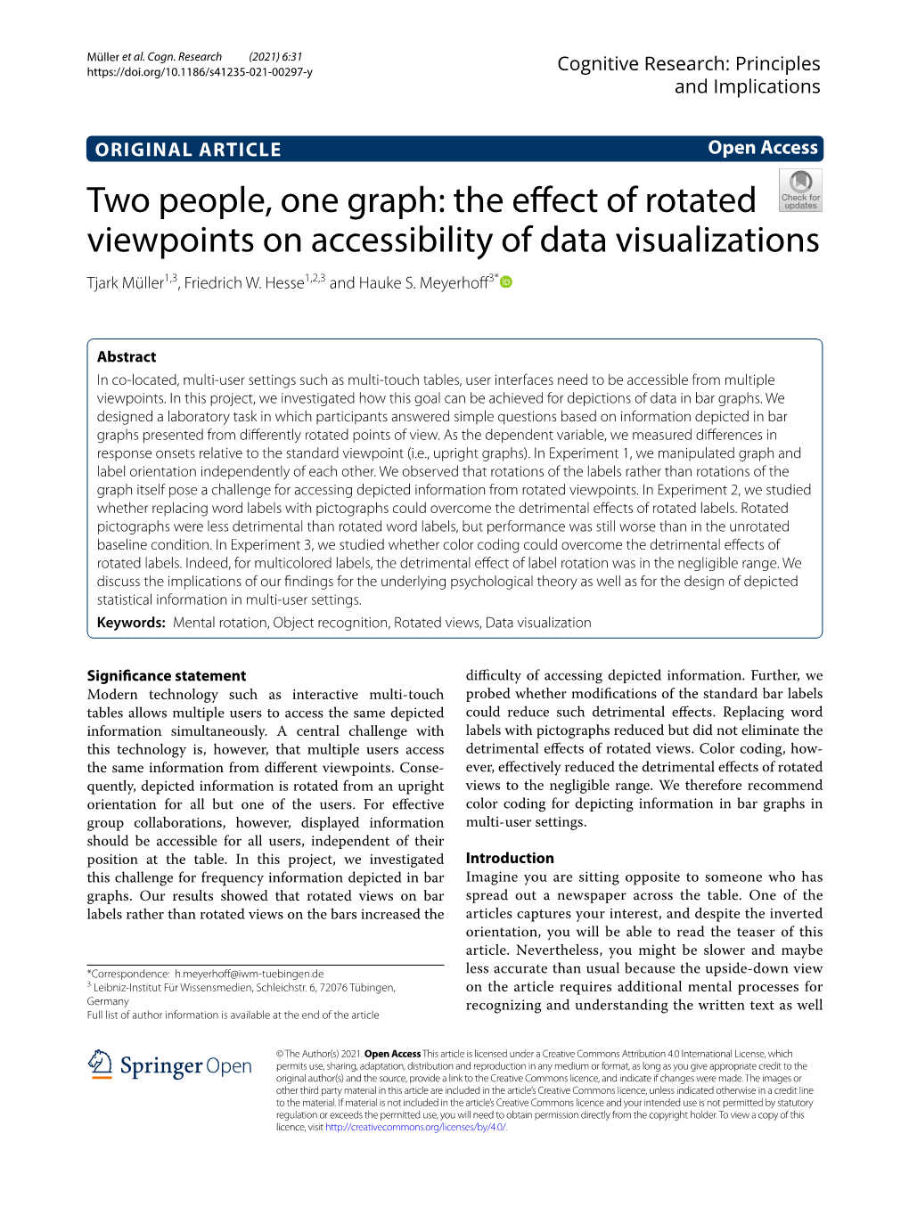 The Effect of Rotated Viewpoints on Accessibility of Data Visualizations