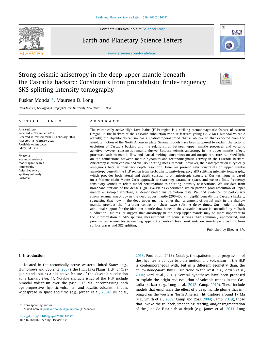 Mondal Long 2020 Epsl.Pdf