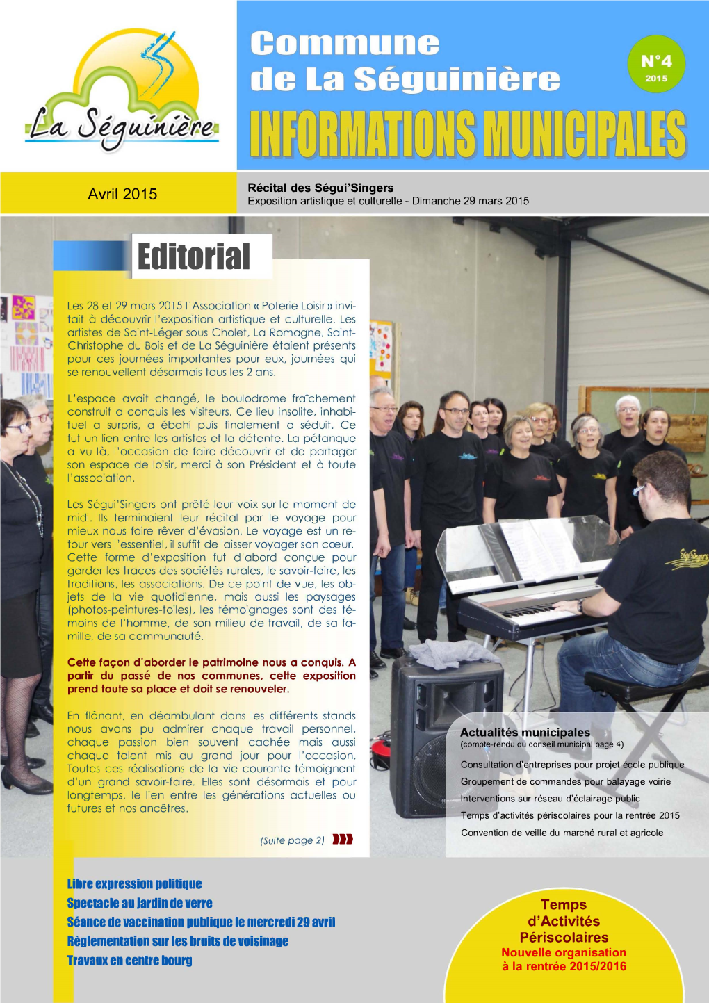 Bulletin Avril 2015