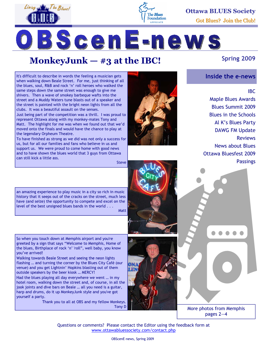 Obscene-News, Spring 2009