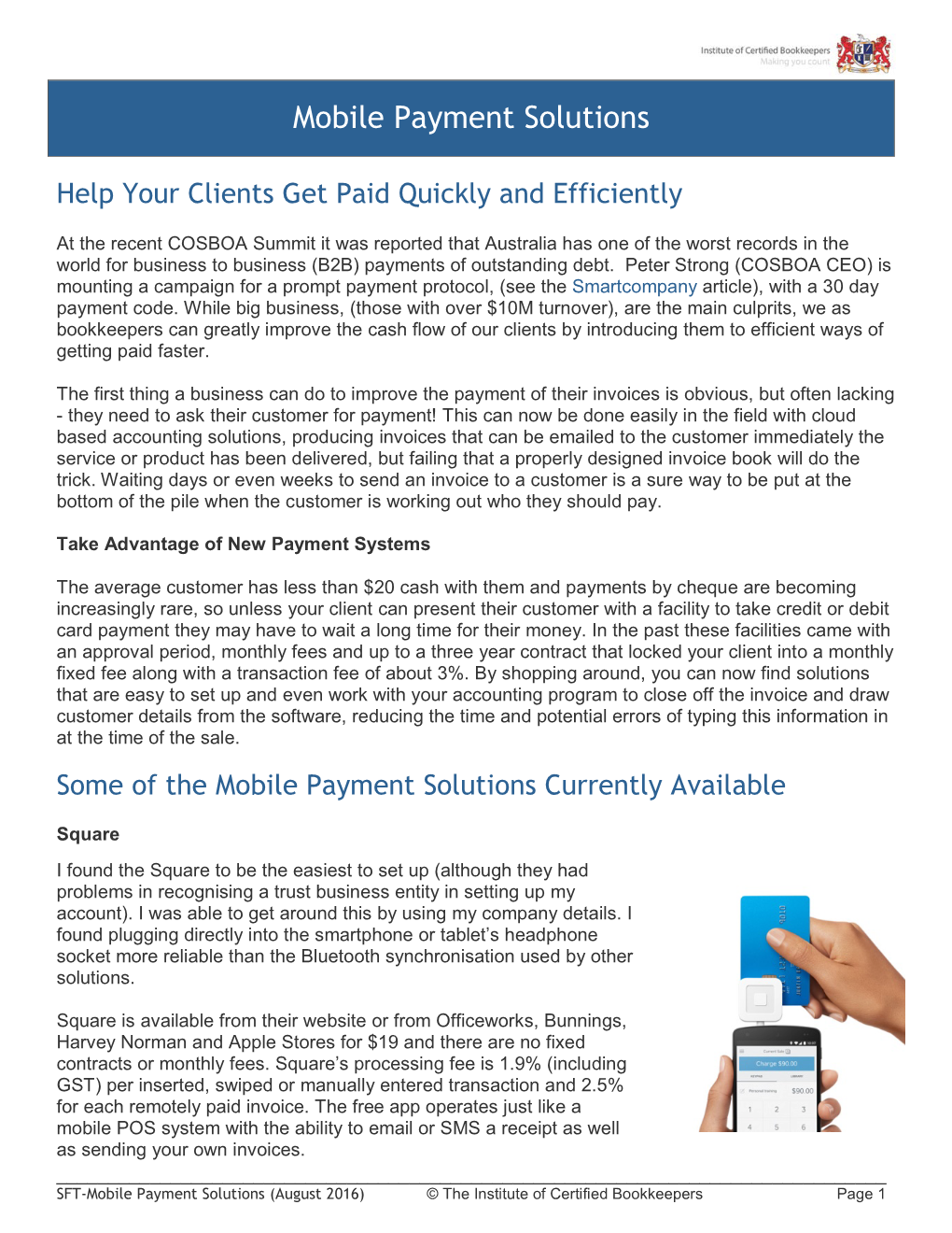 Mobile Payment Solutions