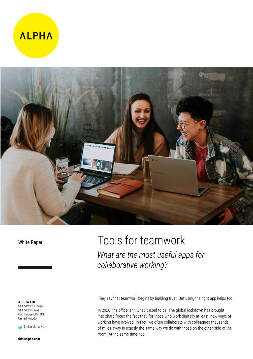 Tools for Teamwork What Are the Most Useful Apps for Collaborative Working?