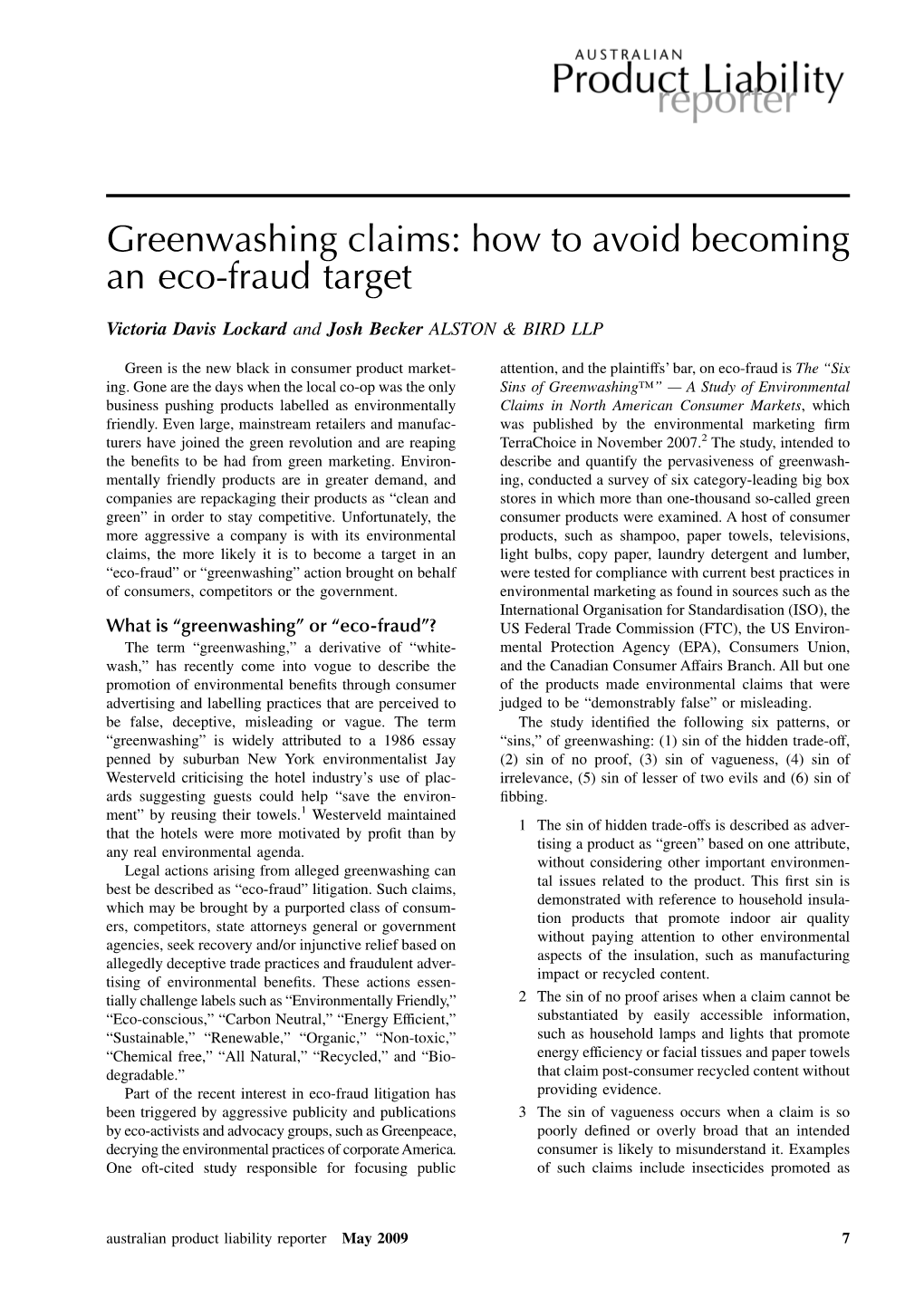 Greenwashing Claims: How to Avoid Becoming an Eco-Fraud Target