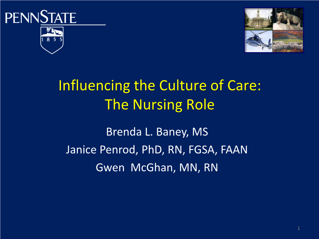 The Nursing Role
