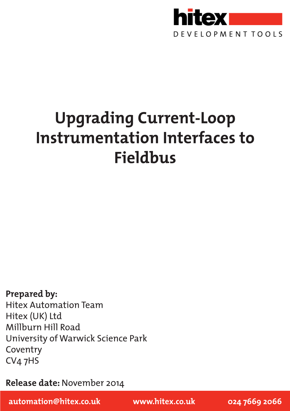 Upgrading Current-Loop Instrumentation Interfaces to Fieldbus