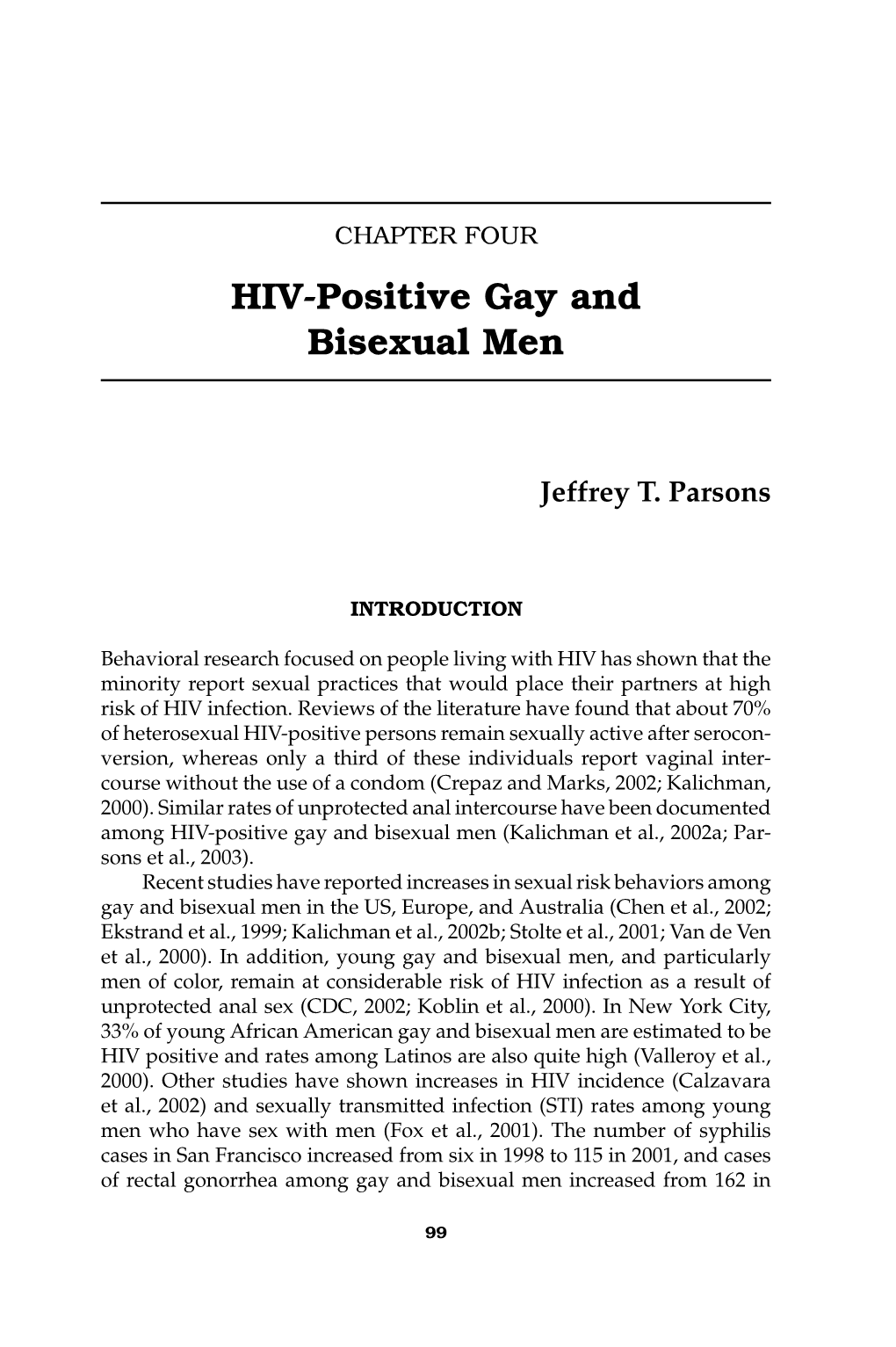 HIV-Positive Gay and Bisexual Men