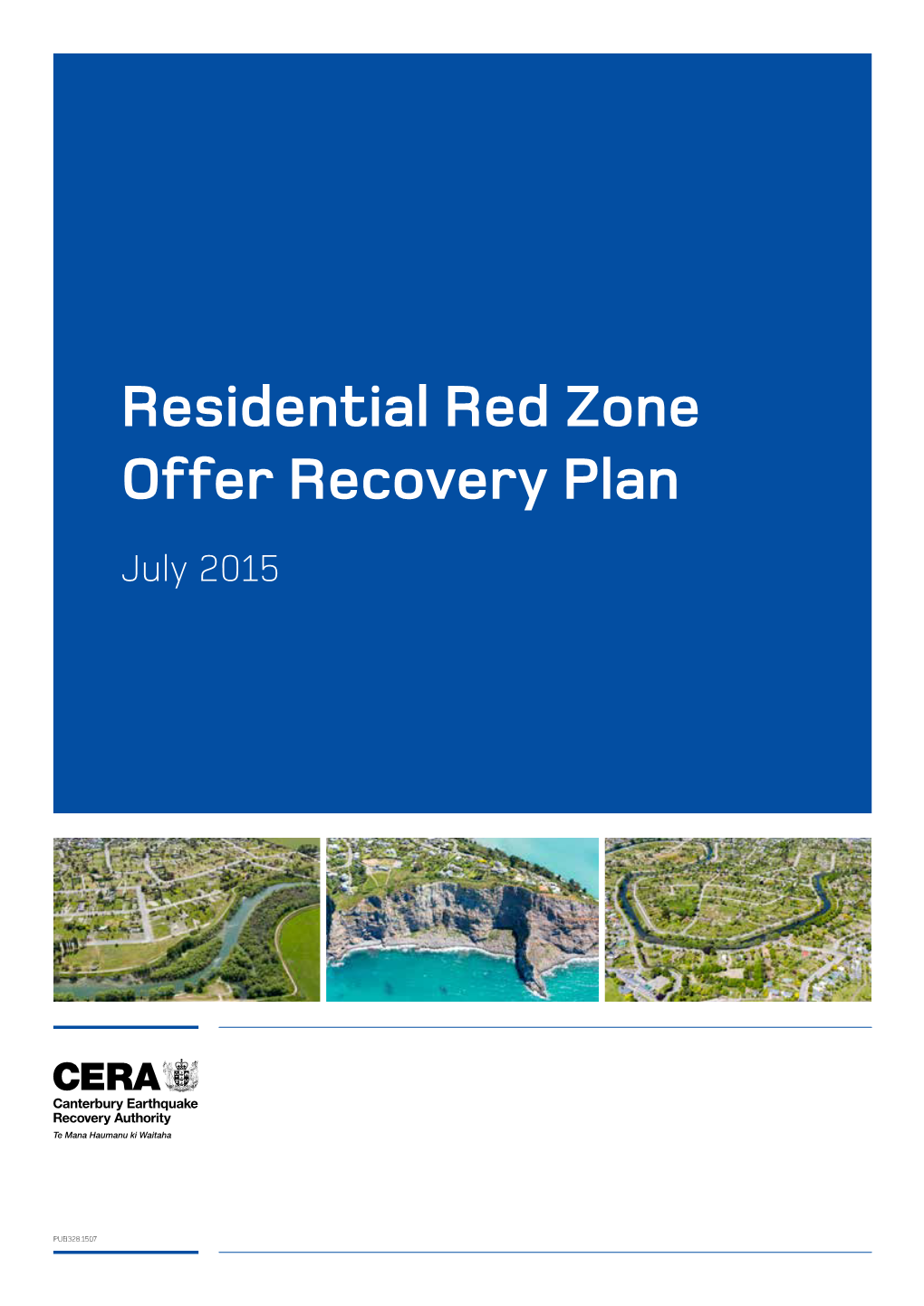 Residential Red Zone Offer Recovery Plan July 2015