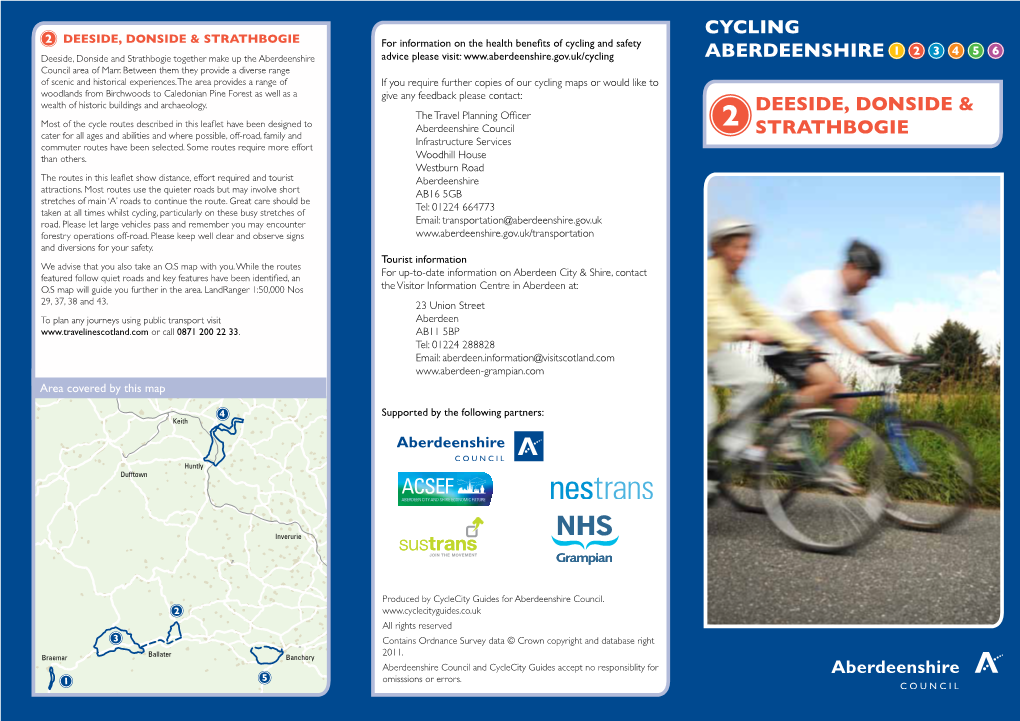 Deeside, Donside and Strathbogie Cycling Routes