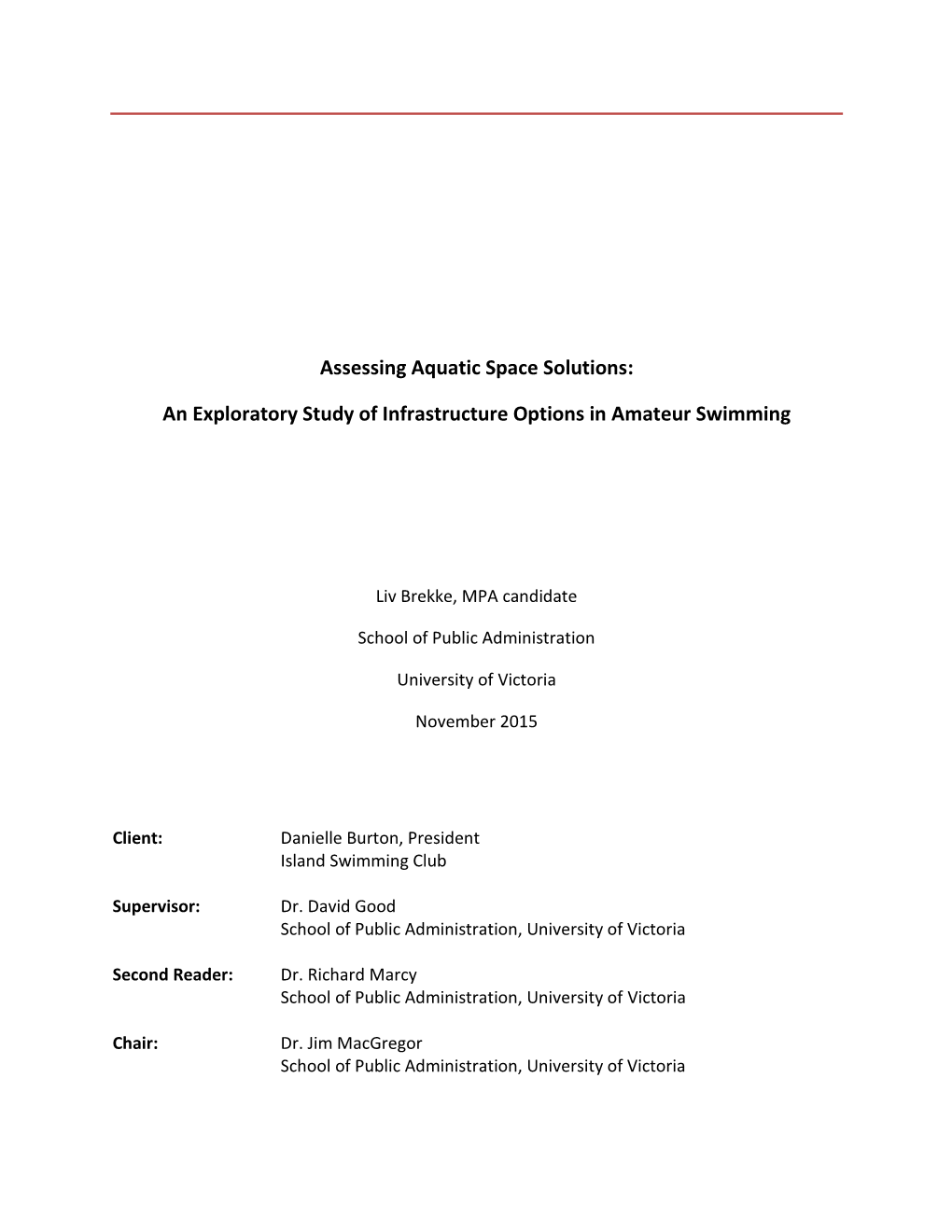 Assessing Aquatic Space Solutions: an Exploratory Study Of