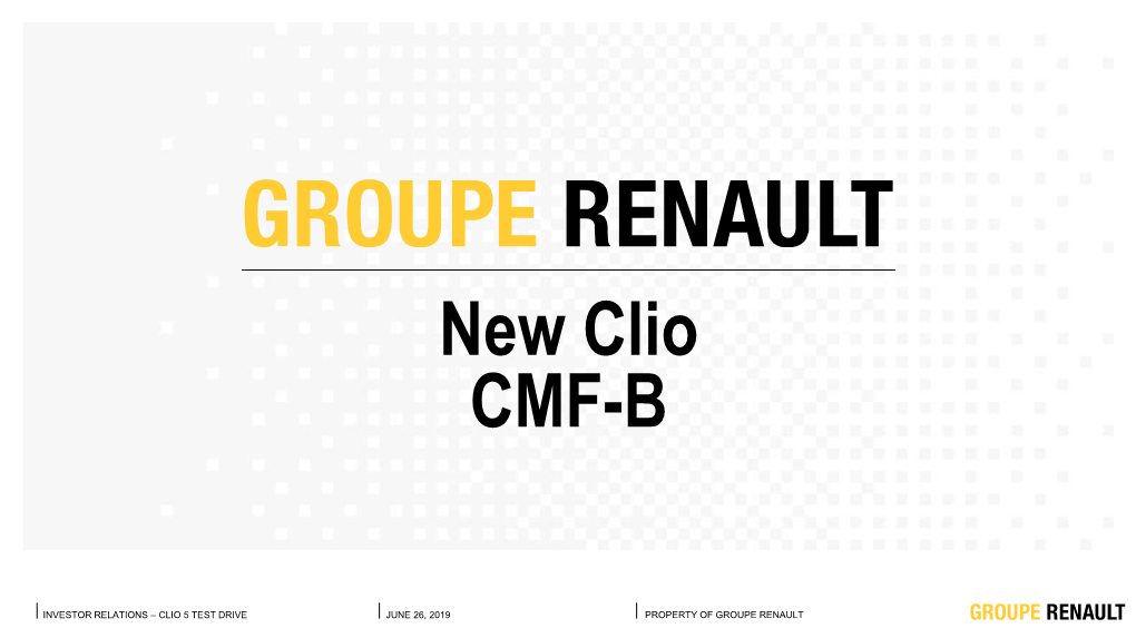 New Clio CMF-B