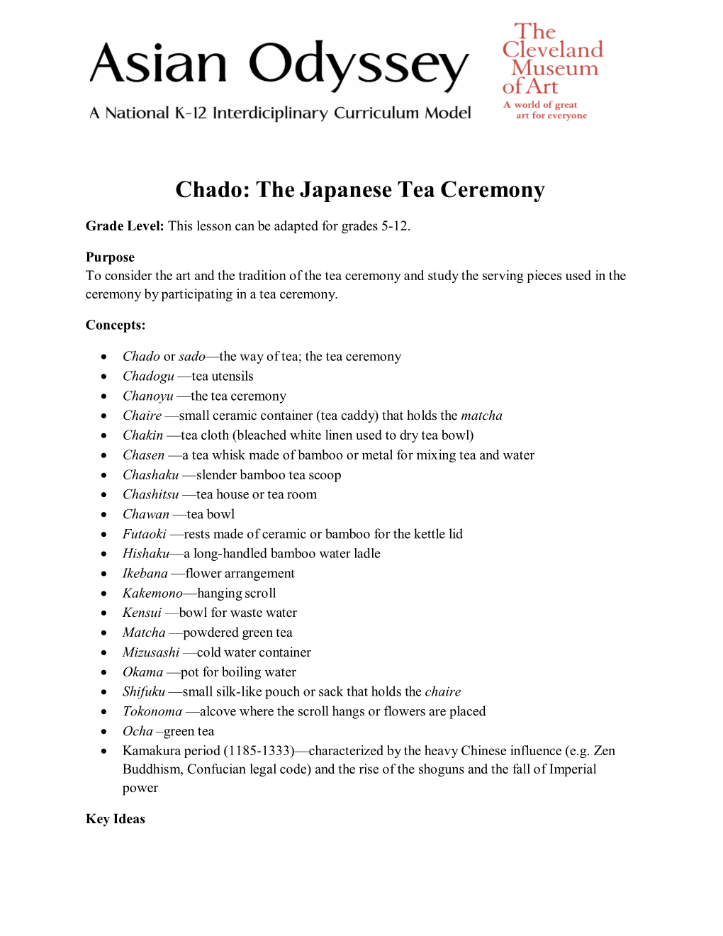 Chado: the Japanese Tea Ceremony