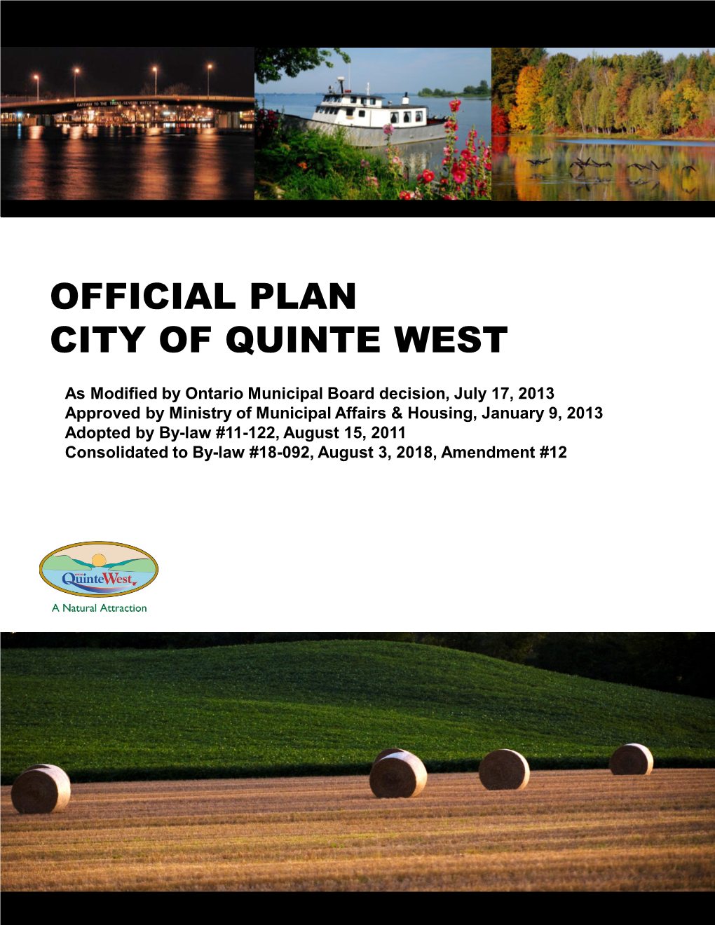 The City of Quinte West Official Plan (2013)