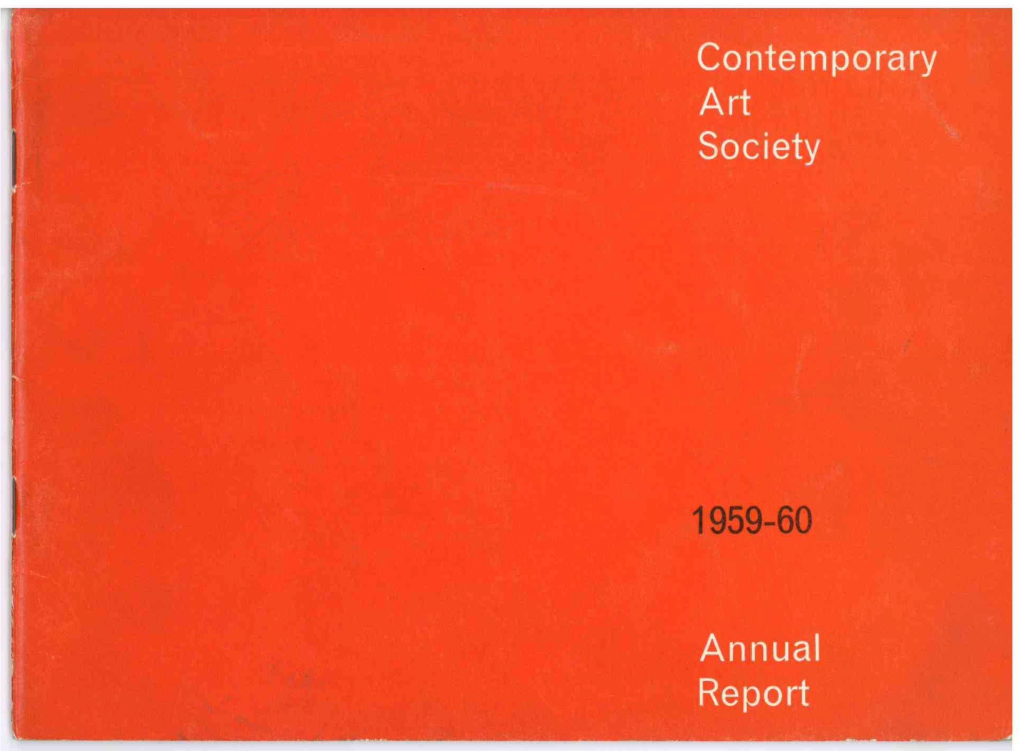 Contemporary Art Society Annual Report 1959-60