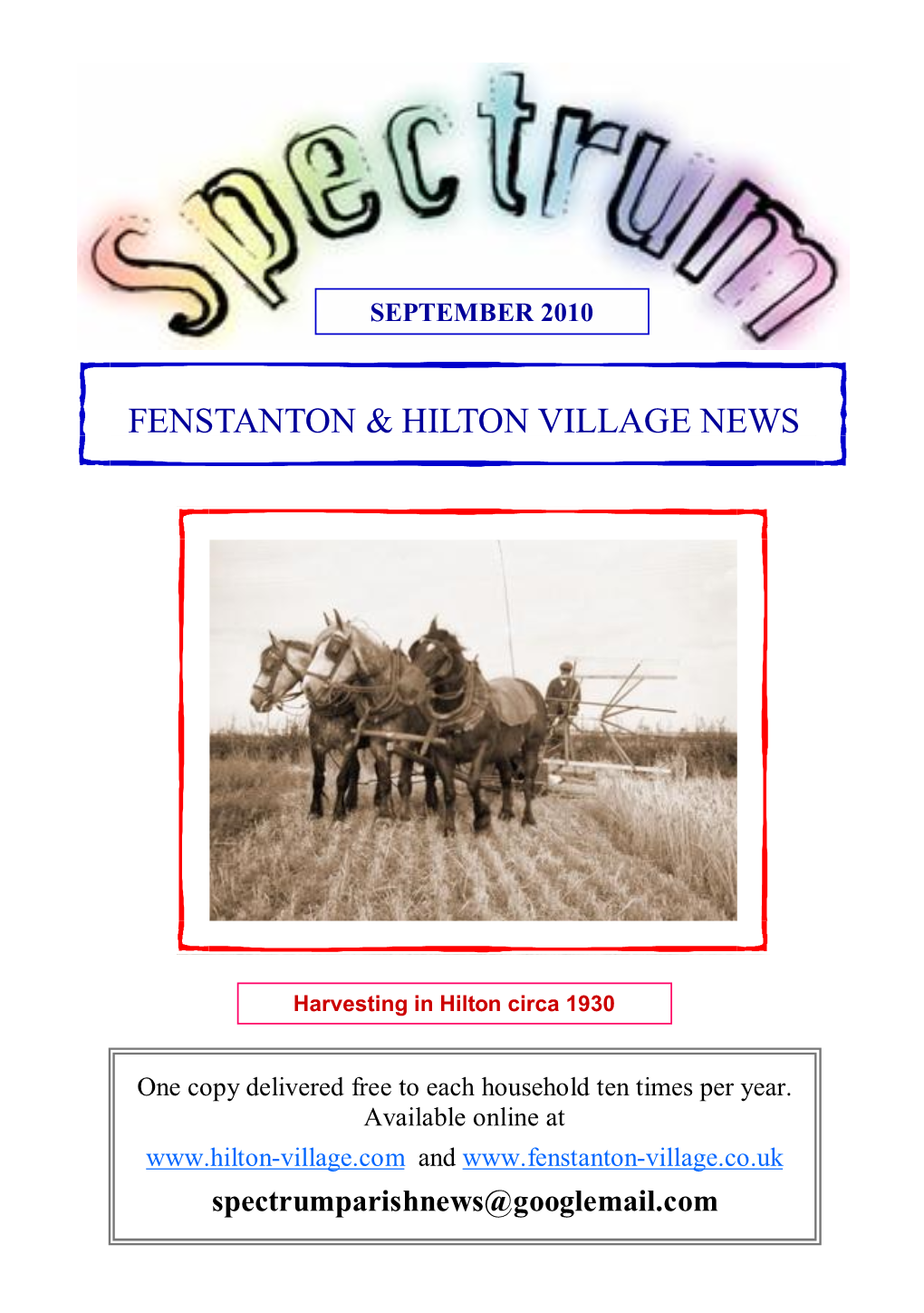 Fenstanton & Hilton Village News