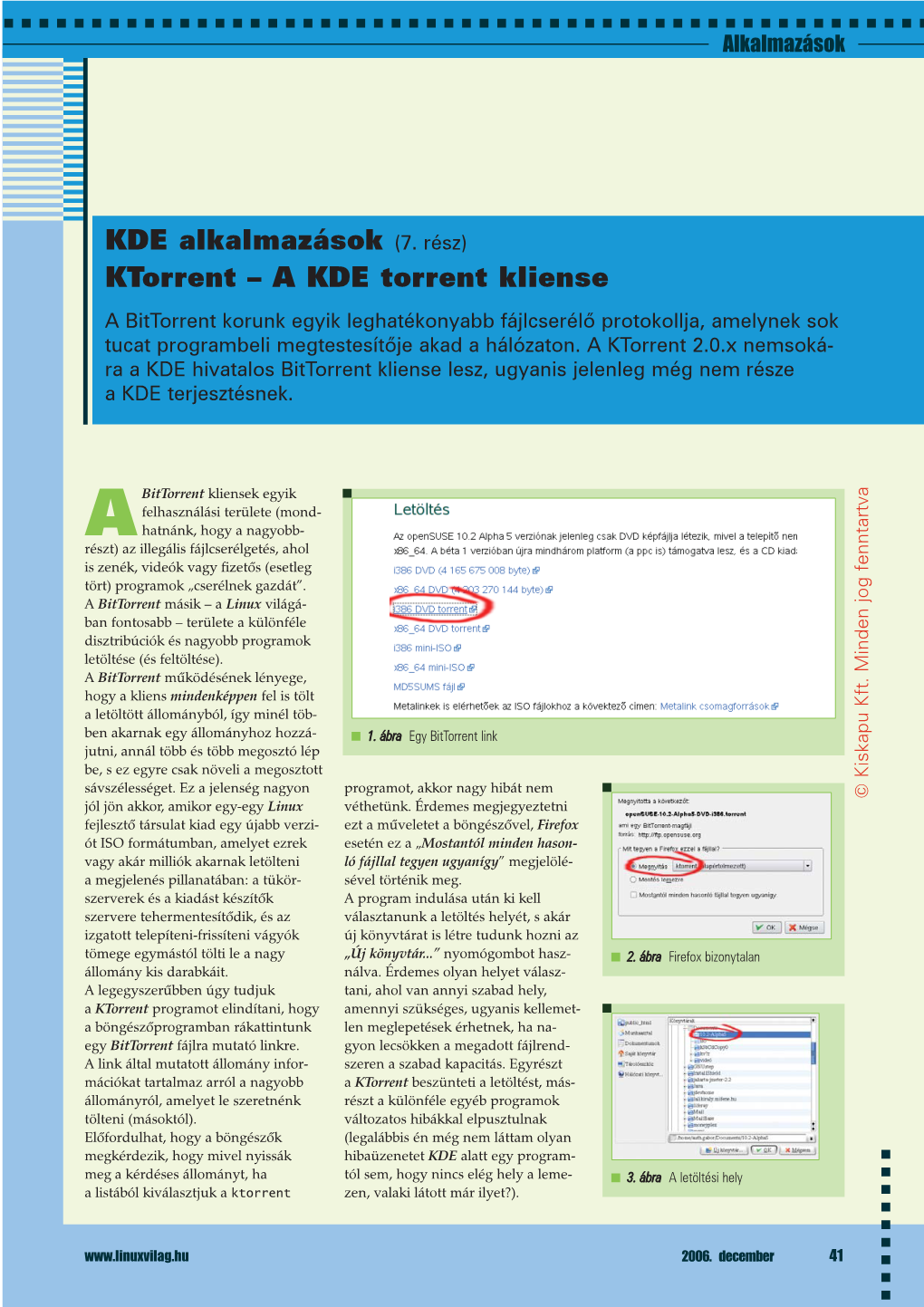 KDE Alkalmazások (7. Rész) Ktorrent – a KDE Torrent Kliense