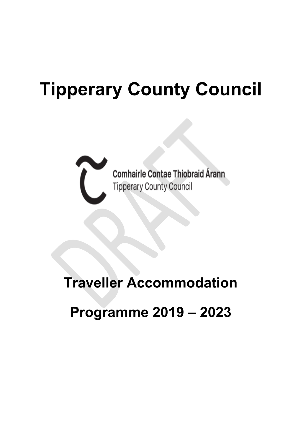 Traveller Accommodation Programme 2019 – 2023