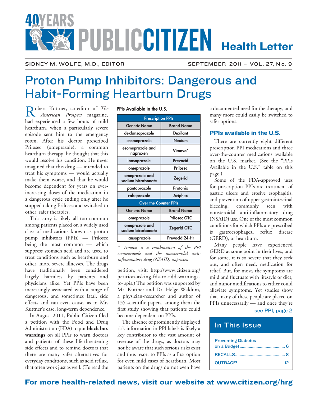 Proton Pump Inhibitors: Dangerous and Habit-Forming Heartburn Drugs