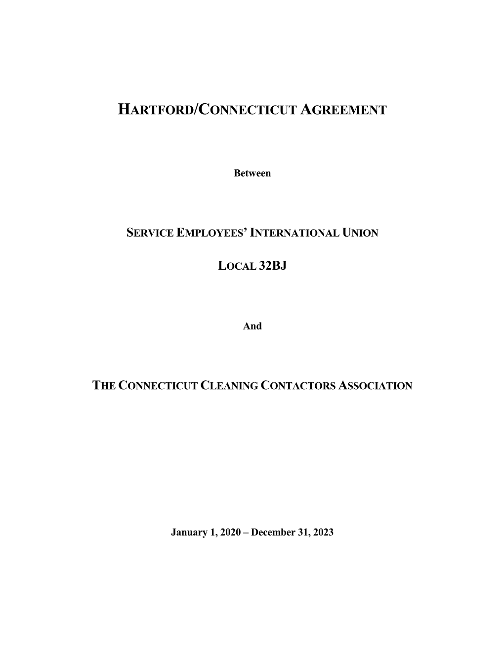 Hartford/Connecticut Agreement