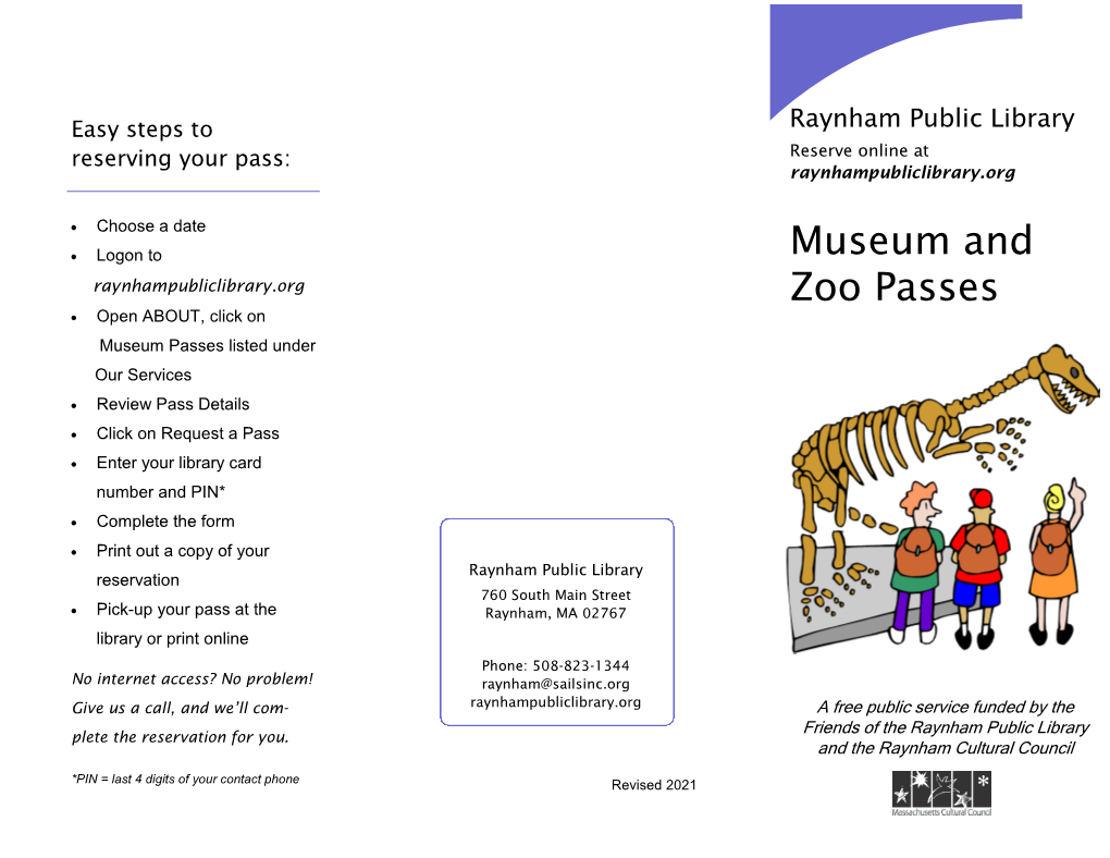 Museum and Zoo Passes