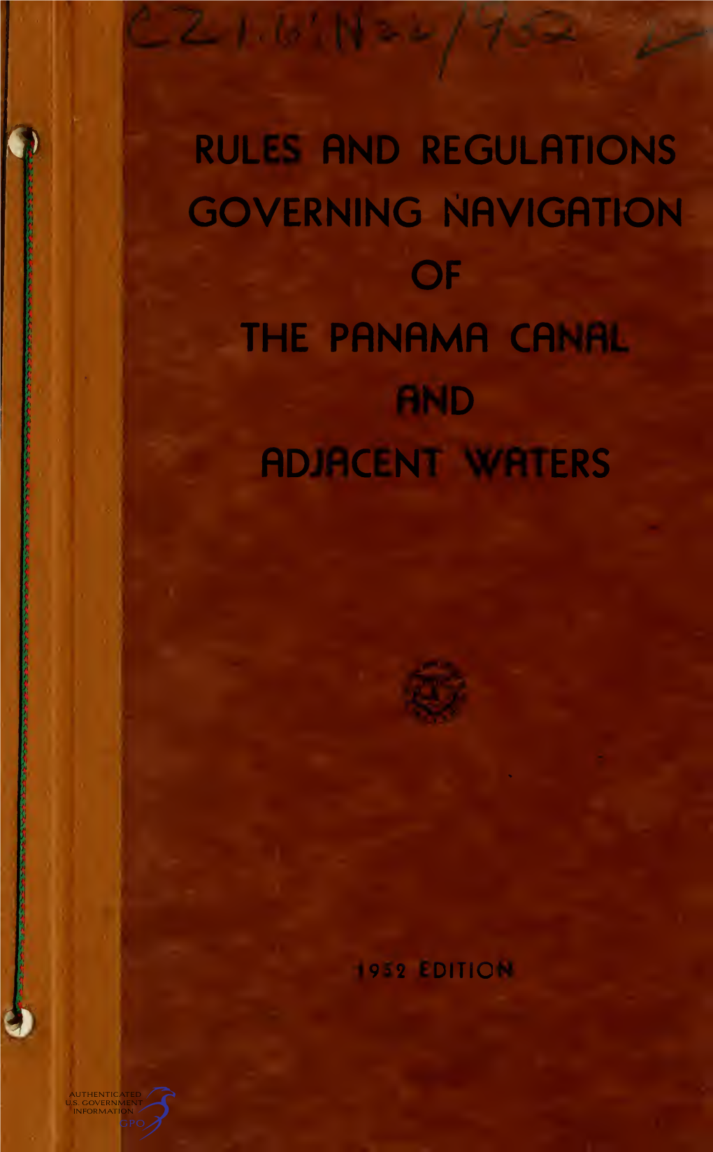 The Panama Canal and Adjacent Waters