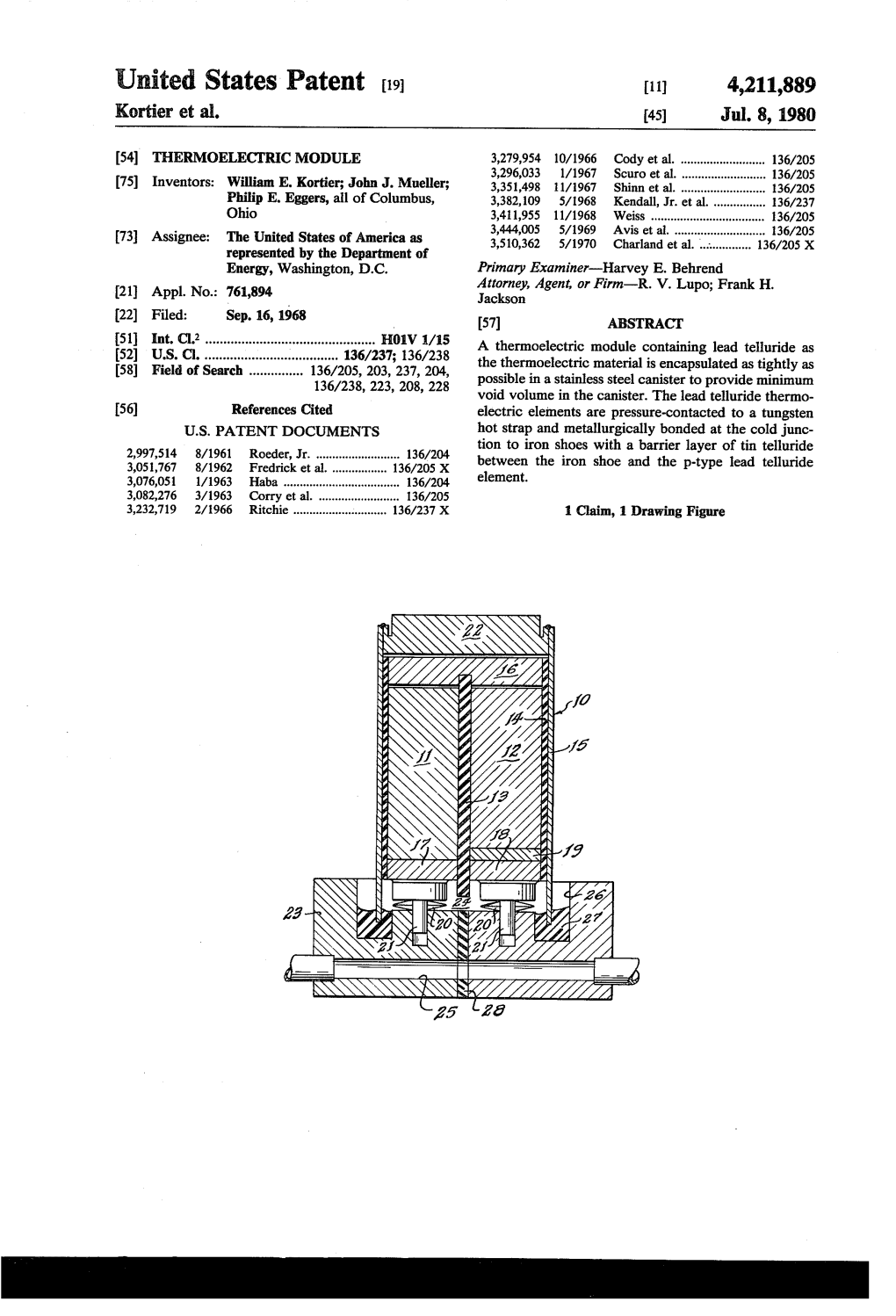 United States Patent (19) 11) 4,211,889 Kortier Et Al