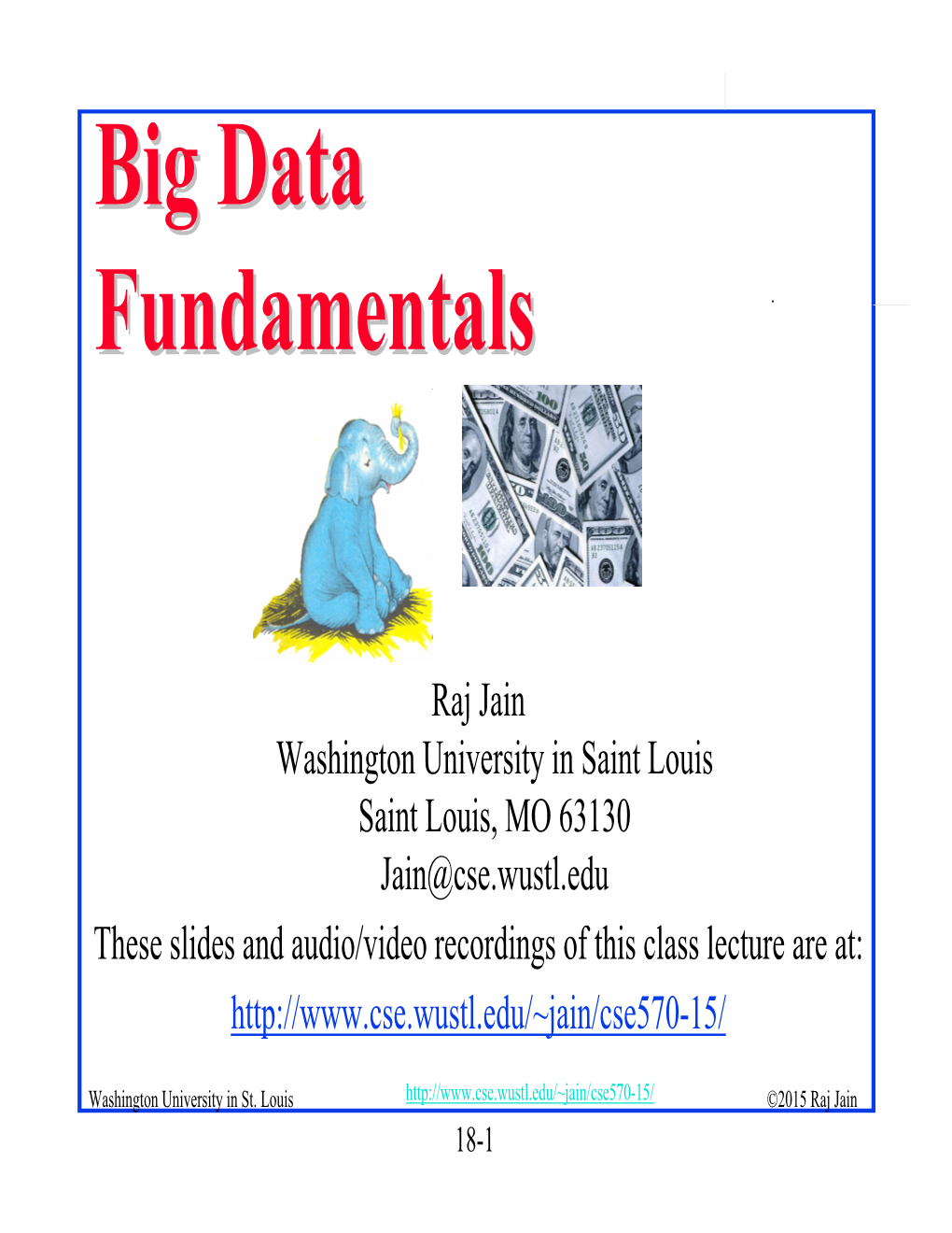 Big Data Fundamentals