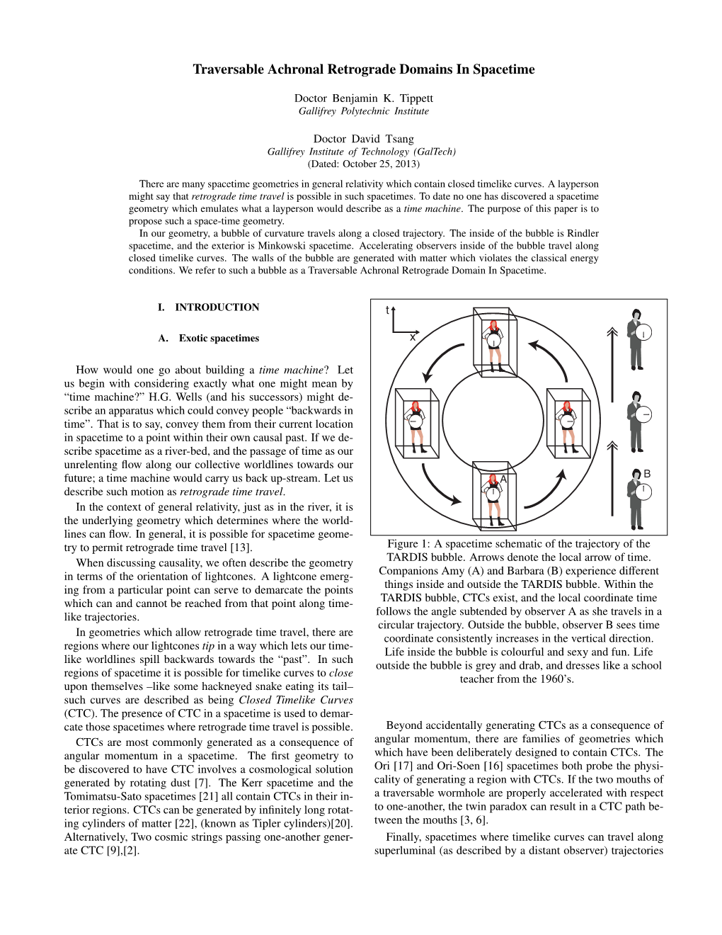 Traversable Achronal Retrograde Domains in Spacetime