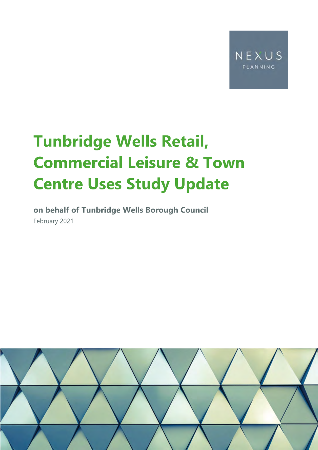 Retail Commercial Leisure and Town Centre Uses Study Update 2021