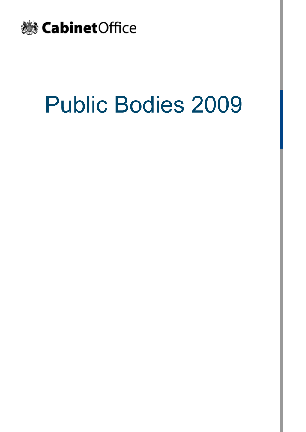 Public Bodies 2009