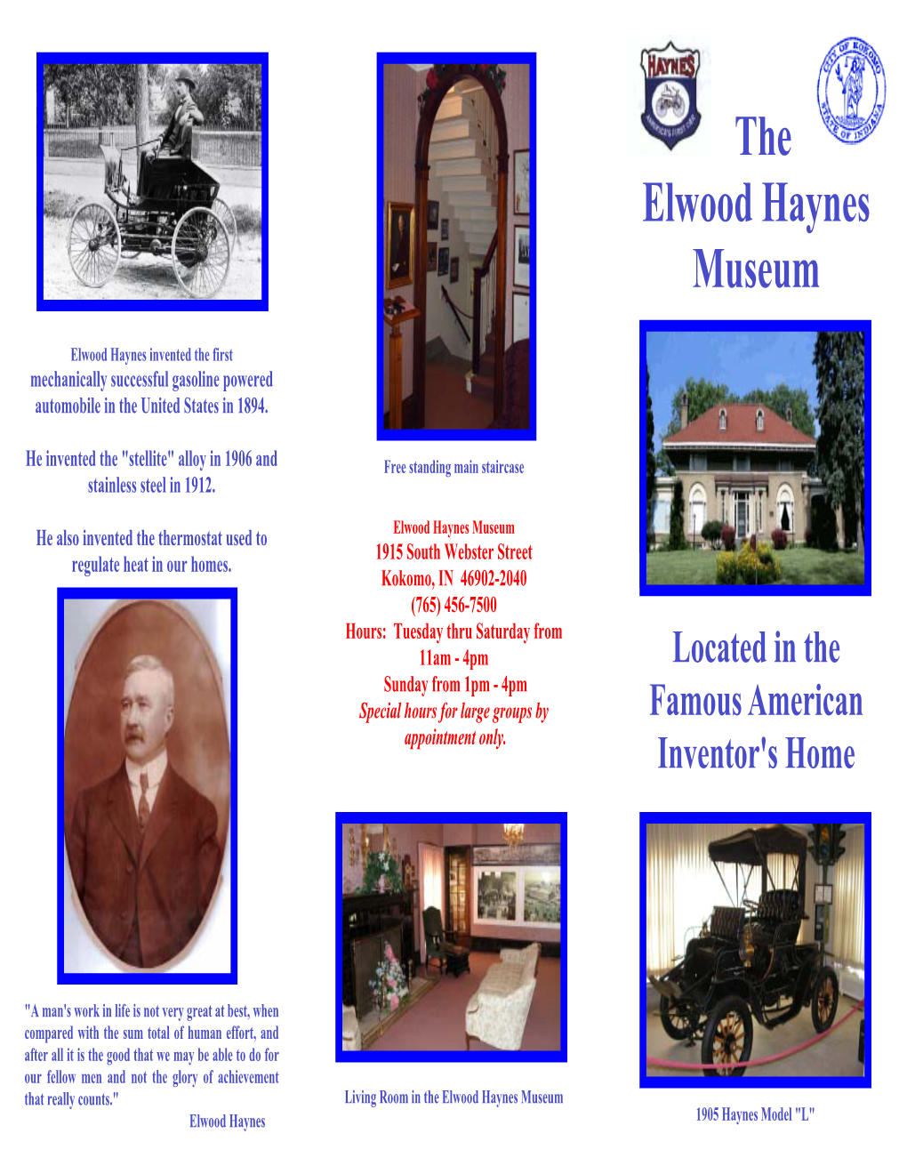 The Elwood Haynes Museum