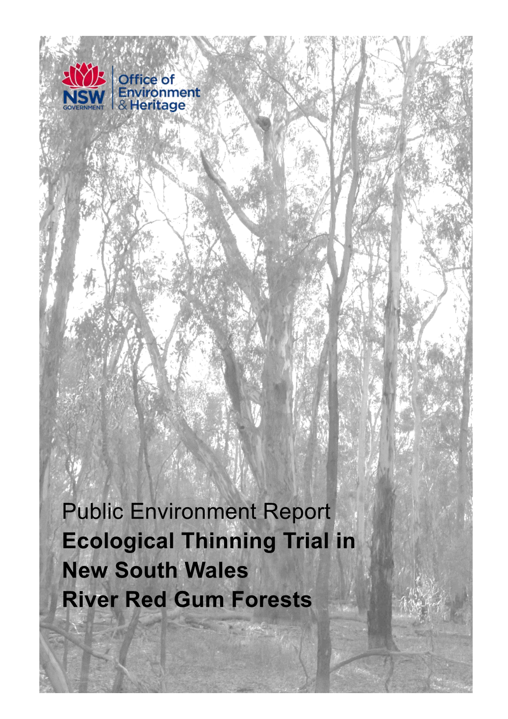 Ecological Thinning Trial in New South Wales River Red Gum Forestsdownload