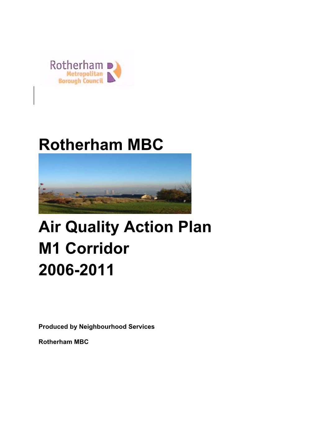 Air Quality Action Plan M1 Corridor 2006-2011